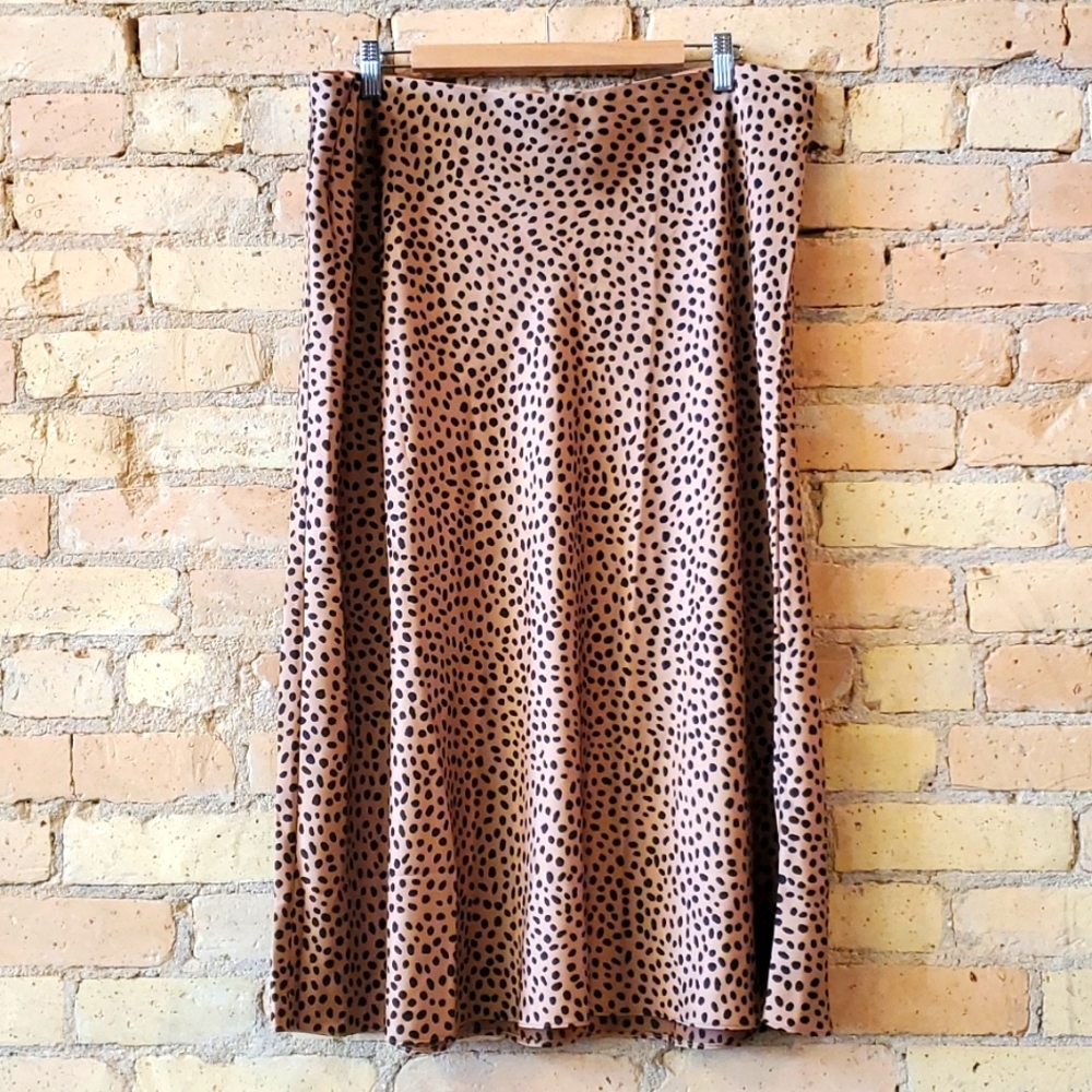 NWT J. Crew Animal Print Pull On Skirt